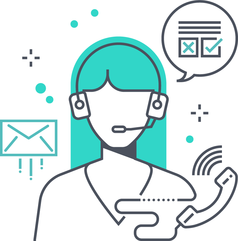 Icon für Mediation mit Sprechblase und Headset